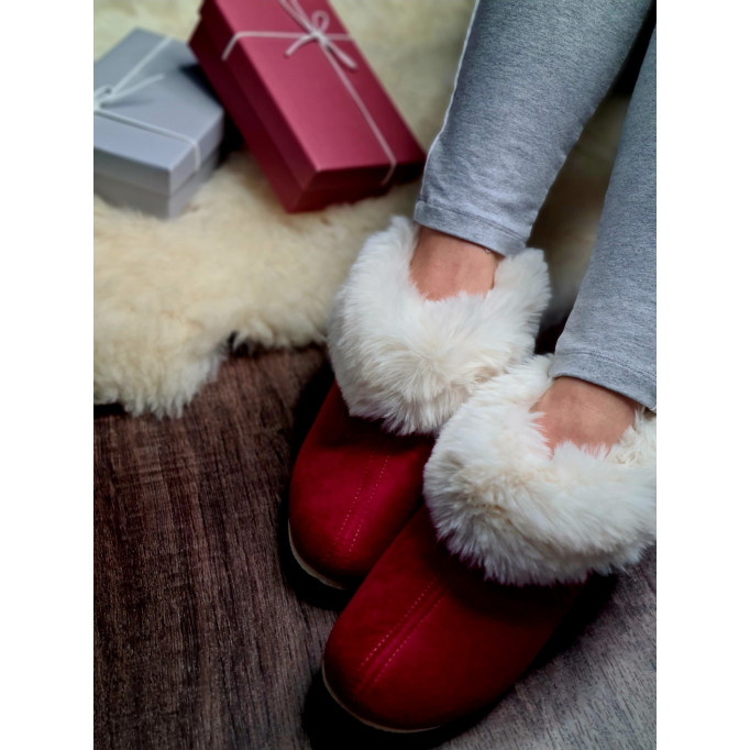 DC 11 Bambosze damskie, baleriny, pantofle z zakrytą piętą, kapcie frotte, na grubych spodach