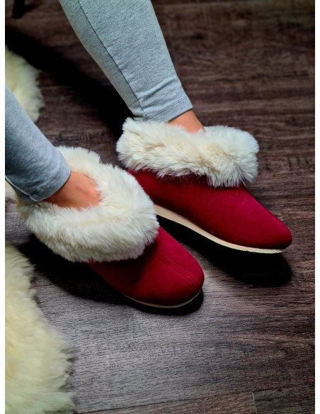 DC 11 Bambosze damskie, baleriny, pantofle z zakrytą piętą, kapcie frotte, na grubych spodach