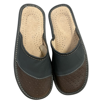 copy of copy of MSK 11 Skórzane kapcie męskie, pantofle ze skóry