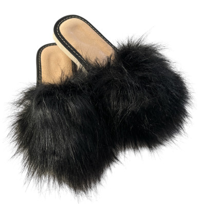 copy of copy of copy of DSK 17 Skórzane kapcie damskie, pantofle ze skóry wieprzowej