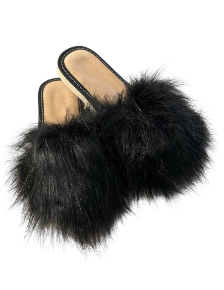 copy of copy of copy of DSK 17 Skórzane kapcie damskie, pantofle ze skóry wieprzowej