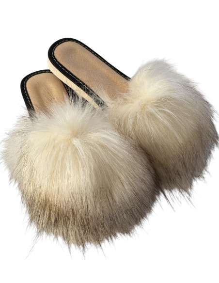 copy of copy of copy of DSK 17 Skórzane kapcie damskie, pantofle ze skóry wieprzowej