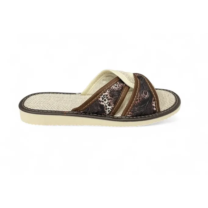 kopi af kopi af DLN 25 Kapcie damskie na lnie