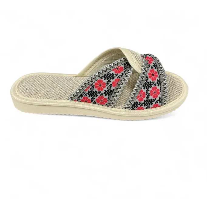 Kopie Kopie Kopie Kopie DLN 25 Kapcie damskie na lnie