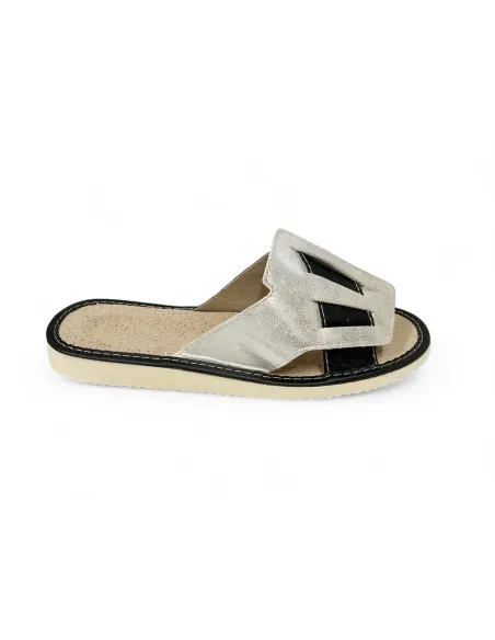 copy of DSK 11 Kapcie damskie, pantofle ze skóry